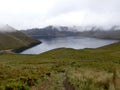 Lago Mojanda from Fuya Fuya, in Ecuador Royalty Free Stock Photo