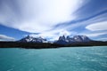 Lago Pehoe in Torres del Paine Royalty Free Stock Photo