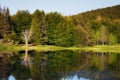 Lago Pranda - lake in Reggio Emilia province, Emilia Romagna district, Italy. Beautiful in summer.