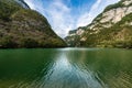 Lago Schener - Artificial lake in Trentino Alto Adige Italy Royalty Free Stock Photo