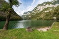 Lago Schener - Artificial lake in Trentino Alto Adige Italy Royalty Free Stock Photo