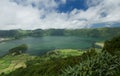 Lagoa Azul Lake in Sao Miguel island in the Azores, Portugal