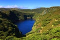 Lagoa Comprida - the Long Lake in English, Flores Island Royalty Free Stock Photo