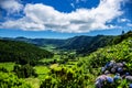 Crater of the Seven Cities, SÃÂ£o Miguel Island, Azores, AÃÂ§ores, Portugal, Europe Royalty Free Stock Photo