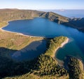 lagoa do fogo, landscape and lake in Sao Miguel, Azores Islands Royalty Free Stock Photo