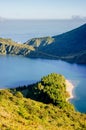 lagoa do fogo, landscape and lake in Sao Miguel, Azores Islands Royalty Free Stock Photo