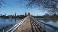 Ponte da Lagoa Do ViolÃÂ£o - Cidade de Torres, Rio Grande do Sul. CÃÂ©u azul. Royalty Free Stock Photo