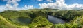 Lagoa Negra and Lagoa Comprida on the Azores island of Flores, P