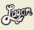 Lagom swedish word isolated on background