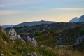 Rocky stone field at the Lagonaki plateau Royalty Free Stock Photo