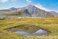 Mountain lake at the Lagonaki plateau