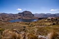 Lagoon in Cajas National Park, Azuay, Ecuador Royalty Free Stock Photo