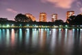 A Lagoon at East Coast Park, Singapore by night