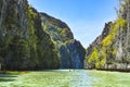 A lagoon in El Nido. ItÃ¢â¬â¢s a 1st class municipality in the province of Palawan, Philippines Royalty Free Stock Photo