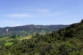 Lagoon or lake of guatavita in Colombia, source of the el dorado legend Royalty Free Stock Photo