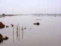 Lagoon in an overcast morning