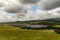 Lagoon Valley Park lake overview from hill Royalty Free Stock Photo