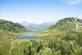 Lagorai mountain range landscape, italian Alps