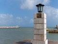 LAGOS, ALGARVE/PORTUGAL - MARCH 5 : Lamp outside Fort Ponta da B