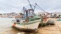 Lagos, Portugal - April, 21, 2017: Dilapidated fishing boats in