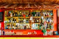 Alcohol Bottles On Restaurant Drink Bar Royalty Free Stock Photo