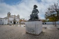 Prince Henry the Navigator Statue at Infante Dom Henrique Square - Lagos, Algarve, Portugal Royalty Free Stock Photo