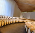 Laguardia, Alava, Spain. March 30, 2018: Winery where the Rioja wine of premium Ysios brand ages. Designed by the Spanish architec