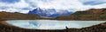 Laguna Amarga and Cordillera Paine Panoramic View, Chilean Patagonia