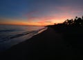 Laguna Beach Estepona Sunset Royalty Free Stock Photo