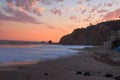 Laguna Beach sunset, Crescent Bay beach Royalty Free Stock Photo