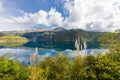 Laguna of Cuicocha and Cotacachi volcan Ecuador Royalty Free Stock Photo