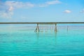 Laguna de Bacalar Lagoon in Mayan Mexico Royalty Free Stock Photo