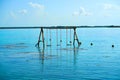 Laguna de Bacalar Lagoon in Mayan Mexico Royalty Free Stock Photo