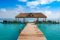 Laguna de Bacalar Lagoon in Mayan Mexico Royalty Free Stock Photo