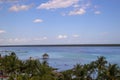 Laguna de Bacalar Lagoon pier in Quintana roo Mexico Royalty Free Stock Photo