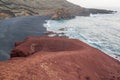 Laguna de los Clicos or green lagoon, El Golfo in Lanzarote