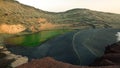 Laguna de los Clicos or green lagoon, El Golfo in Lanzarote