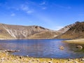 Laguna del Sol, Nevado de Toluca, Mexico. Lake with mountain.