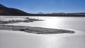 Laguna Kollpa, a mineral rich lake in the Reserva Eduardo Avaroa, Sud Lipez Province, Bolivia