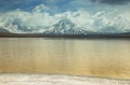 Laguna lejia (bleach lake) in Atacama region Royalty Free Stock Photo