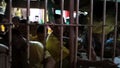 Prison Detainees clogged inside prison cell