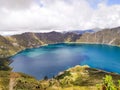 Laguna quilotoa Royalty Free Stock Photo