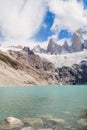 Laguna Sucia lake and Fitz Roy mountain