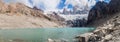 Laguna Sucia lake and Fitz Roy mountain Royalty Free Stock Photo