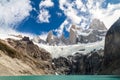 Laguna Sucia lake and Fitz Roy mountain