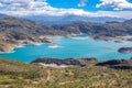 Laguna Verde lake and mountains beautiful landscape, Chile, Patagonia, South America Royalty Free Stock Photo