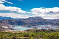 Laguna Verde lake and mountains beautiful landscape, Chile, Patagonia, South America Royalty Free Stock Photo