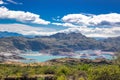 Laguna Verde lake and mountains beautiful landscape, Chile, Patagonia, South America Royalty Free Stock Photo