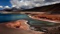 Laguna verde lake near Ojos del Salado