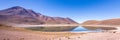 Lagunas Altiplanicas, Miscanti y Miniques, amazing view at Atacama Desert. Chile